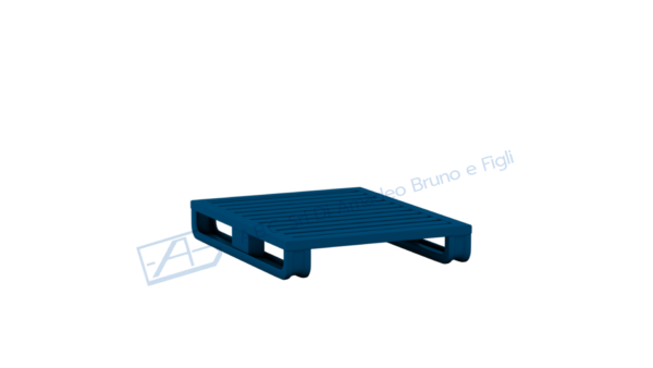 Pallet in lamiera con 2 slitte
