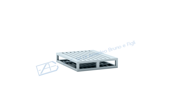 Pallet in lamiera doppio fondo