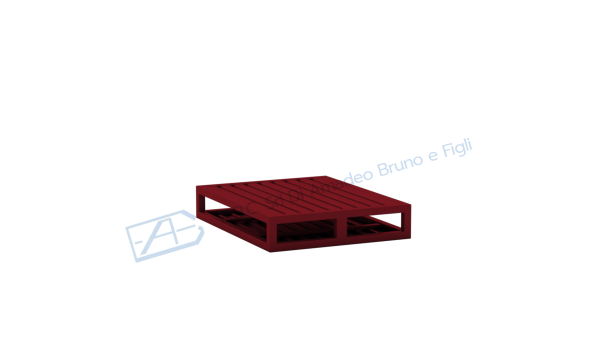 Pallet in lamiera doppio fondo